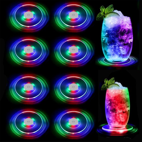 8er bunt led untersetzer - untersetzer,,