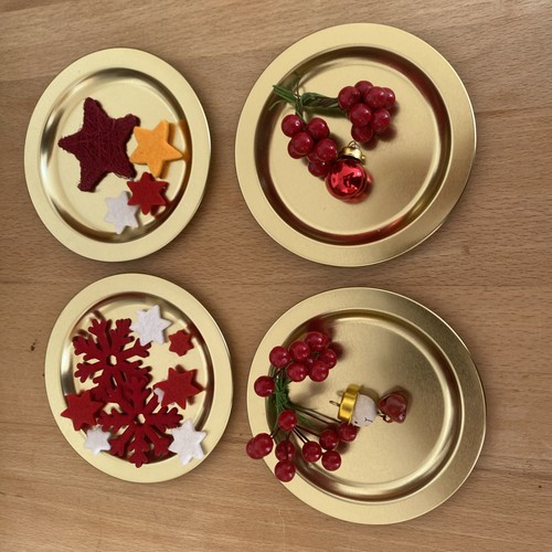 Untersetzer goldfarben blech - goldfarben,,