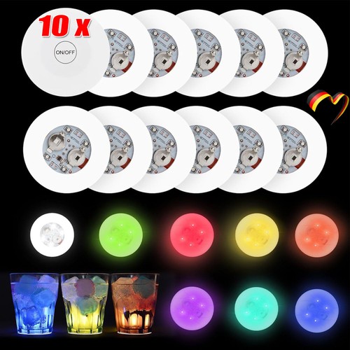 10stück led untersetzer - led,