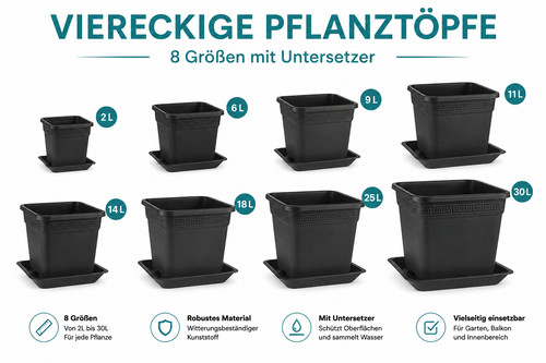 Pflanztopf mit untersetzer - pflanztopf,