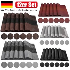12er Set Tischset PVC Platzset