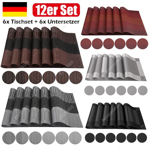 12er set tischset pvc platzset - 12er,