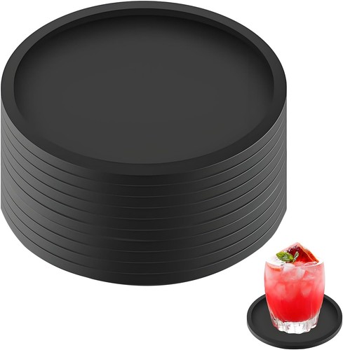 10er set runde schwarz - 10er-set,