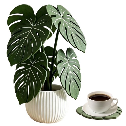 Untersetzer set monstera mit - untersetzer-set,