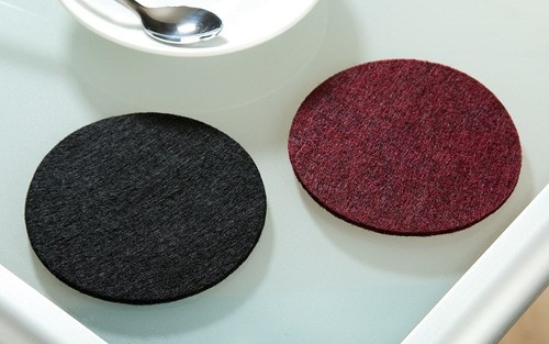 Filzuntersetzer schwarz cm - filzuntersetzer, 10