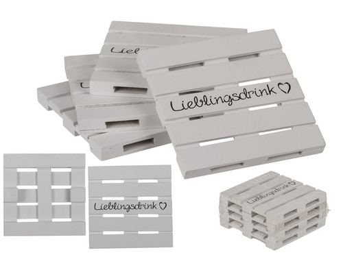 Glas getränke untersetzer - 4x, glas/getränke-untersetzer