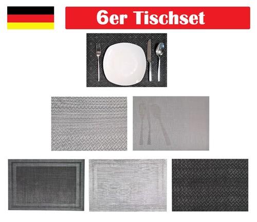 6er set tischset 30x45cm - tischset,