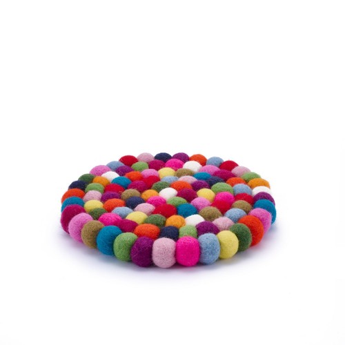 Filzuntersetzer dots bunt - dots,