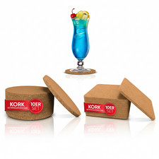 Korkuntersetzer rund eckig