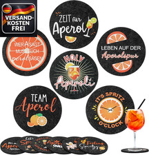 Runde Filzuntersetzer Set für