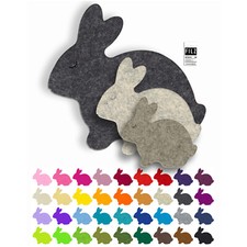 DOPPELIDEE®  HASE FILZ Glas