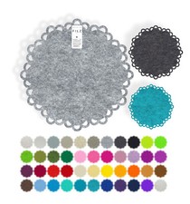 Spitze Filz Deckchen "Daisy" -