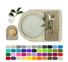 HALB OVAL - FILZ Untersetzer