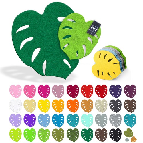 Monstera palmblatt blatt filz - blatt,