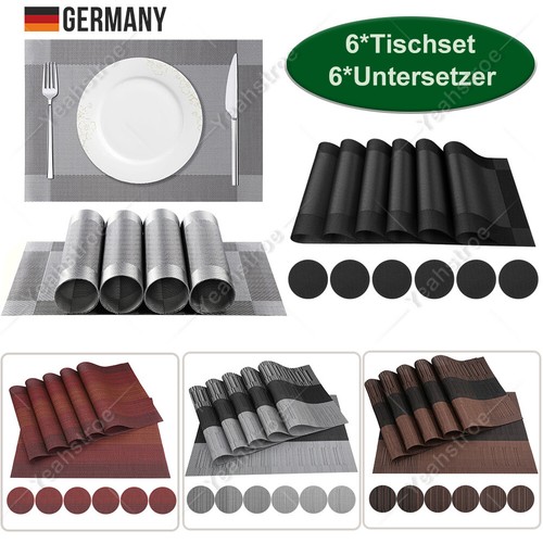 12er set tischset pvc - set,