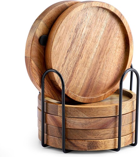 Wlwnwft untersetzer holz rund - wlwnwft,
