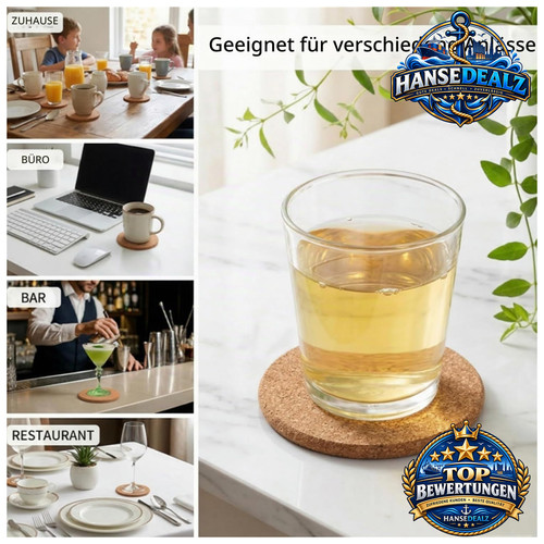 Untersetzer kork stück mit - untersetzer, 20