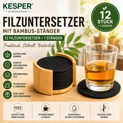 Kesper filz untersetzer - 12,